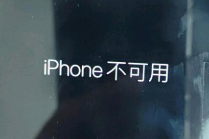 秭归苹果服务网点分享锁屏界面显示“iPhone 不可用”如何解决 