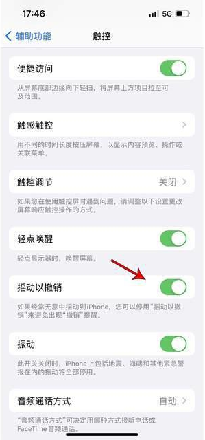 秭归苹果手机维修分享iPhone手机如何设置摇一摇删除文字 