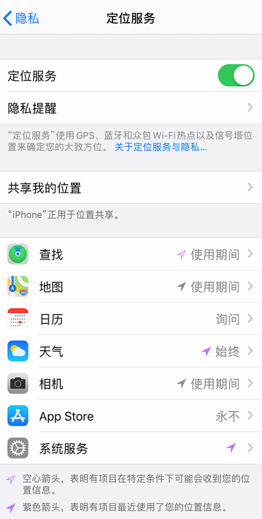 秭归苹果手机维修分享iPhone 状态栏中时间显示为蓝色图标是什么情况 